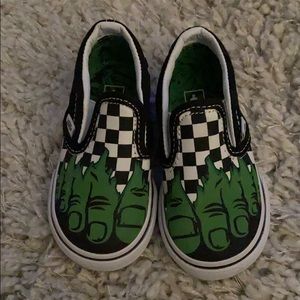 Toddler HULK vans size 5